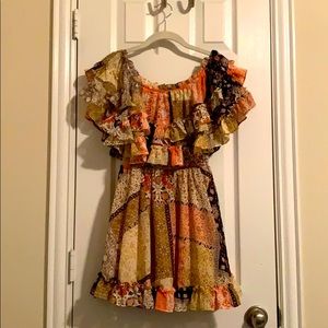 Skylar and Madison off the shoulders dress